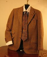 Bespoke Houndstooth Tweed Coat