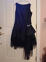 Black flapper dress