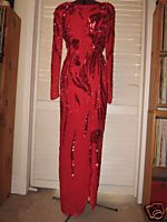 Red Sequinned Gown